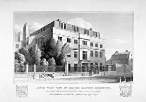 Hackney Collection: South-west view of the Kings Head Academy, Homerton, Hackney, London, 1825. Artist
