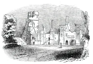 Derbyshire Prints: South Winfield manor house, 1844. Creator: Unknown