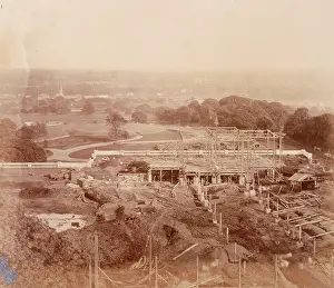 Delamotte Prints: The South Wing - seen from the Palace, Crystal Palace, Sydenham, 1852-1854
