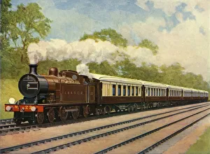 Express Train Prints: The Southern Belle (Southern Railway), 1930. Creator: Unknown