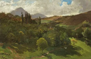 Wahlberg Alfredo Prints: Southern Mountain Landscape. Creator: Alfred Wahlberg