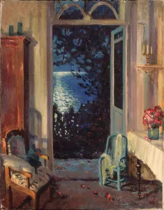 Southern night, 1915. Artist: Vinogradov, Sergei Arsenyevich (1869-1938) Southern night, 1915. Artist: Vinogradov, Sergei Arsenyevich (1869-1938)