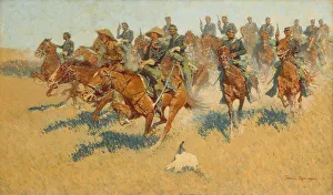 Scout Prints: On the Southern Plains, 1907. Creator: Frederic Remington