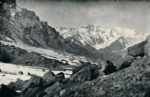 George Francis Scott Elliot Prints: The Southern Precipice of Aconcagua, 1911