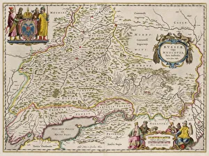 Southern Russia Map (From: Partes Septentrionalis et Orientalis), 1664. Artist: Massa, Isaac Abrahamsz. (1586-1643)