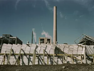 Southland Paper mill, Kraft (chemical) pulp used in making newsprint, Lufkin, Texas, 1943. Creator: John Vachon