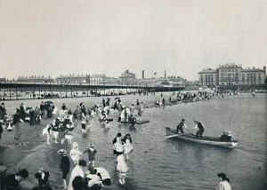 George Newnes Ltd Gallery: Southport - The Pier and the South Lake, 1895