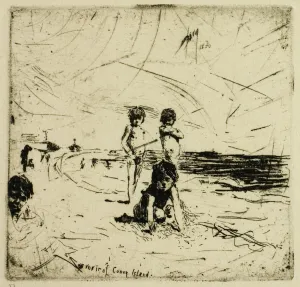 Souvenir of Coney Island, 1880. Creator: Robert Frederick Blum