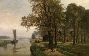 Towpath Prints: Souvenir of Gouda, 1878. Creator: Edmond de Schampheleer