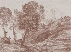 Jean Baptiste Camille Prints: Souvenir of Italy, 1871. Creator: Jean-Baptiste-Camille Corot
