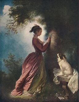 The Souvenir (Le chiffre d amour), c1775-80, (1911). Artist: Jean-Honore Fragonard