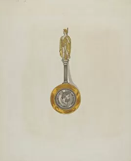 Souvenir Spoon, c. 1936. Creator: Ellen Duncan