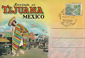 Sombrero Prints: Souvenir of Tijuana, Mexico, c1939