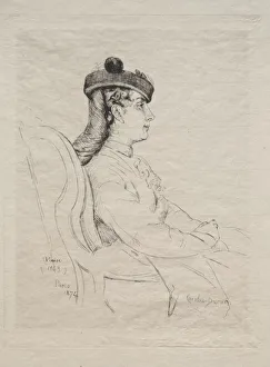 Emile Auguste Carolus Duran Prints: Souvenir de Voyage, 1874. Creator: Emile Auguste Carolus-Duran (French, c. 1837-1917)