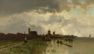 Stormclouds Prints: Souvenir of the Zuiderzee, 1867. Creator: Edmond de Schampheleer