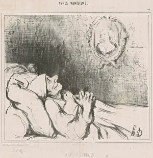 Souvenirs Prints: Souvenirs, 19th century. Creator: Honore Daumier