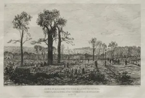 Maxime Lalanne Prints: Souvenirs artistiques du Siege du Paris: Avenue de Boulogne