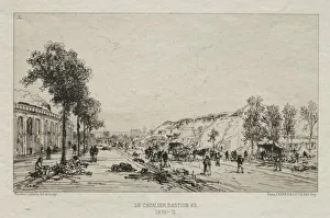 Maxime Lalanne Prints: Souvenirs artistiques du Siege de Paris: Le Cavalie (Bastion 63), 1870-71. Creator