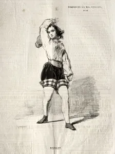 Paul Gavarni French Prints: Souvenirs du Bal Chicard: Pistolet, 1843. Creator: Paul Gavarni (French, 1804-1866)