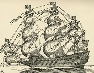 Marjorie Courtney Prints: The Sovereign of the Seas, (1931). Artist: Charles Henry Bourne Quennell