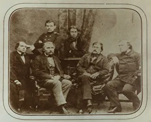 Sovremennik: Ivan Goncharov, Ivan Turgenev, Leo Tolstoy, Dmitri Grigorovich, Alexander Druzhinin and Artist: Levitsky, Sergei Lvovich (1819-1898) Sovremennik: Ivan Goncharov, Ivan Turgenev, Leo Tolstoy, Dmitri Grigorovich, Alexander Druzhinin and Artist: Levitsky, Sergei Lvovich (1819-1898)