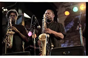 Soweto Kinch, Denys Baptiste, Brecon, 2005. Artist: Brian O Connor
