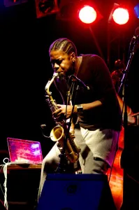 Soweto Kinch, Imperial Wharf Jazz Festival, London, 2011. Artist: Brian O Connor