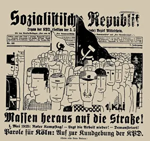 Neue Sachlichkeit Prints: The Sozialistische Republik, April 30