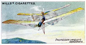 Aerodrome Prints: SP Langleys steam-powered model plane Aerodrome, c1896