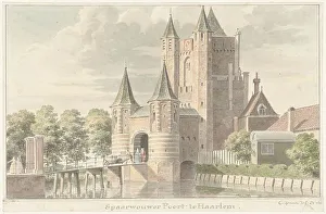 Pronk Cornelis Prints: Spaarnwouder gate in Haarlem, 1701-1759. Creator: Cornelis Pronk