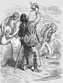 How the Spaniard drinks; Notes on Spain, 1875. Creator: Unknown