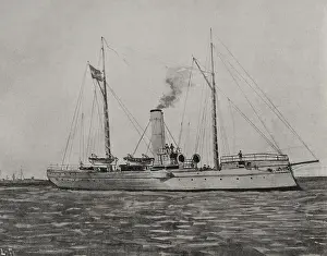 Spanish-American War (1898): Torpedo gunboat "Nueva Espana", Spanish navy, 1898. Creator: Unknown