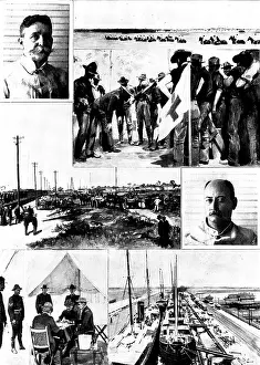Us Army Prints: The Spanish-American War: the American Mobilisation at Tampa: scenes of camp life