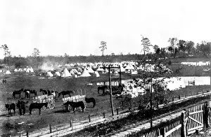 Tents Prints: The Spanish-American War: camp of the U
