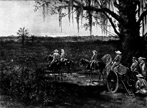 Dangerous Prints: The Spanish-American War: the deadly Palmetto Swamps of Cuba, 1898. Creator: Unknown