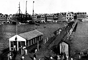 The Spanish-American War: drawbridge across the harbour, Willemstad, 1898. Creator: Unknown