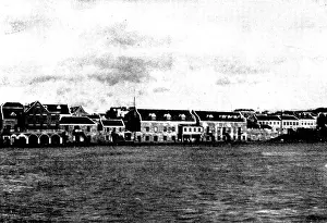 Netherlands Antilles Prints: The Spanish-American War: the harbour, Willemstad, Curacoa, 1898. Creator: Unknown