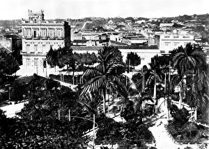 Palm Trees Prints: The Spanish-American War: the Public Gardens and a general view of the town of Matanzas