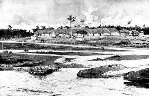 The Spanish-American War: the "Sandoval" encampment in the vicinity of Guantanamo, 1898. Creator: Unknown
