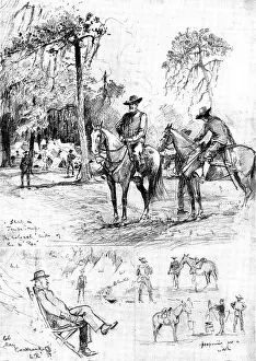 Troops Prints: The Spanish-American War: scenes in camp at Tampa