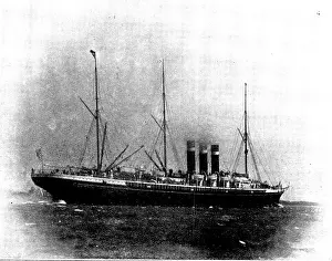 And Son Prints: The Spanish-American War: US steam-ship Paris, 1898. Creator: G. West and Son