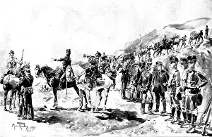 Infantry Prints: The Spanish-American War: types of Spanish troops in field uniform, 1898. Creator: Unknown