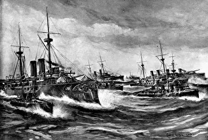 Steamship Prints: The Spanish-American War: vessels of the Spanish squadron which left Curacoa on May 15