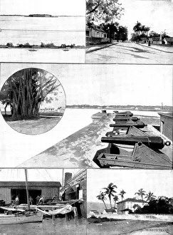 Palm Trees Prints: The Spanish-American War: views of Key West