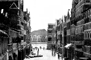 The Spanish-American War: Willemstad Harbour - approach to the drawbridge from the town, 1898. Creator: Unknown