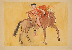 Traditional Culture Prints: Spanish Bullfighter, 1936. Creator: Cyprian Majernik