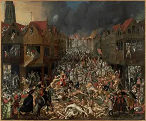 Antwerp Prints: The Spanish Fury, c1580-1585. Creator: Anonymous