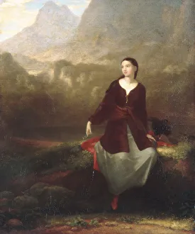 Dream Prints: The Spanish Girl in Reverie, 1831. Creator: Washington Allston