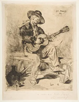 The Spanish Singer (Le Guitarrero), 1861-62. Creator: Edouard Manet