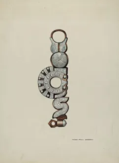 Metal Work Gallery: Spanish Spade Bit, c. 1936. Creator: Eva Fox